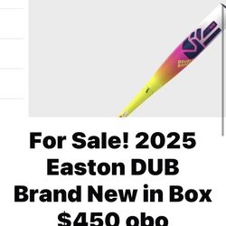 Easton DUB Baseball bat New In box