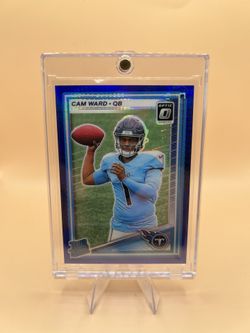 2025 Cam Ward Blue Optic Rookie Football Card🔥