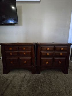 Wooden nightstands