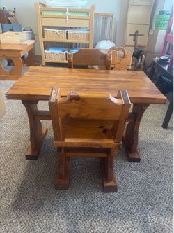 Children Heavy duty wooden table