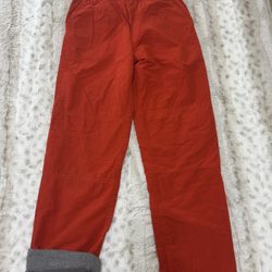 Size 12 Boys-Orange Lined Pants by Gymboree