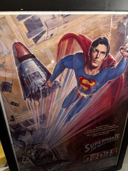 1980 Supermán Póster / Frame