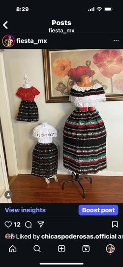 Vestido Mexicano Artesanal Dress Mexican 