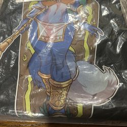 Atryl's Blue Tribal/Space Fox Black Shirt XL