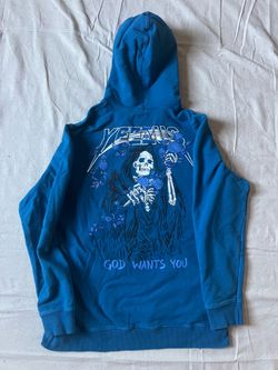 Men’s Large Kanye West Yeezus Blue Hoodie