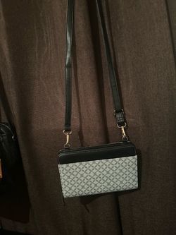 Small Crossbody Bag with Monogram Print
