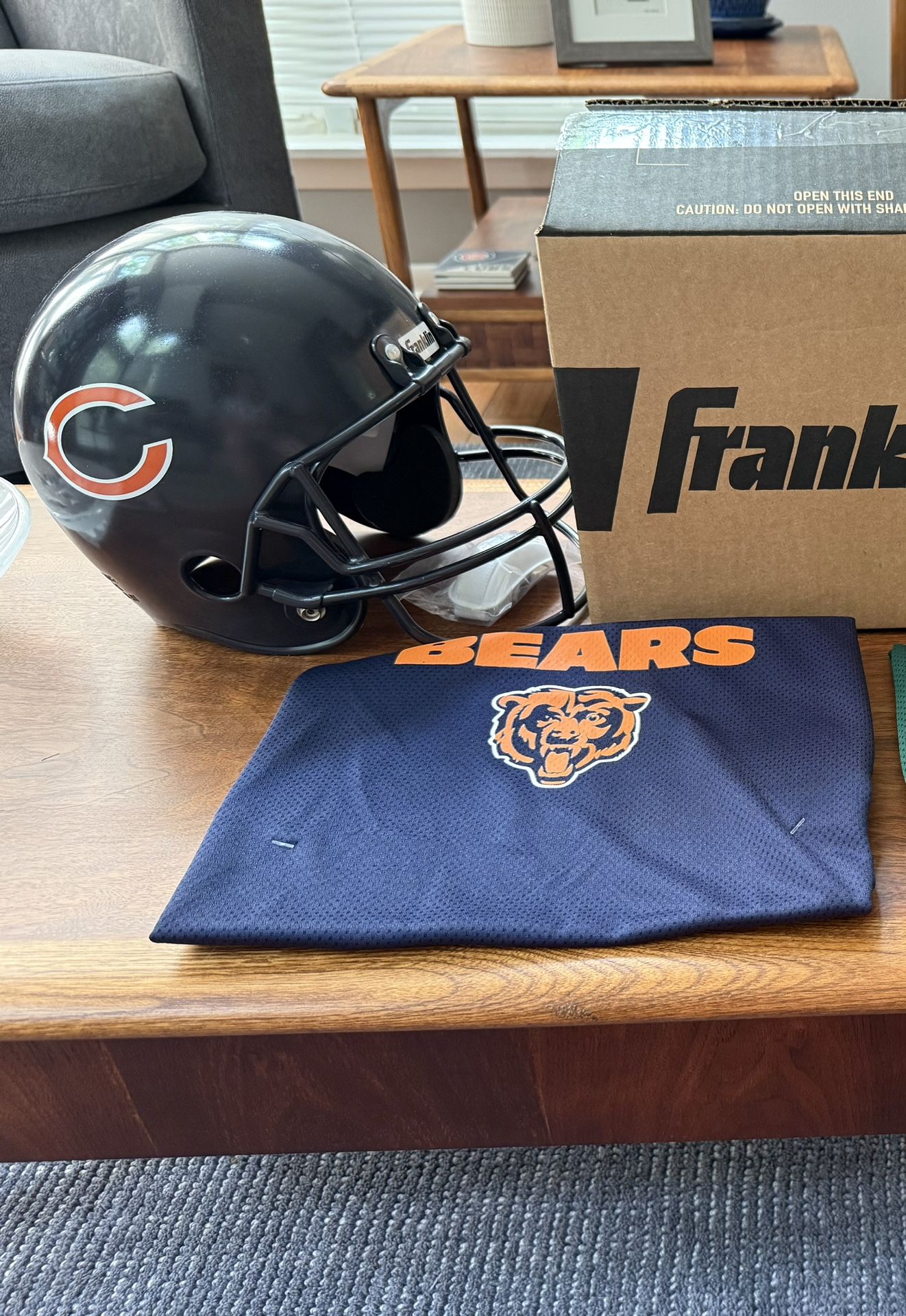 Franklin Sports NFL Kid's Bears Helmet & Jersey Sets