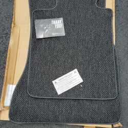 BMW 5-Series (Sedan) Charcoal All-Weather Textile Carpet Car Mats For 2017-2019 