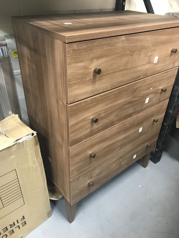 Project 62 Dresser Siegel 4 Drawer Chest Walnut Project 62 Mid Century Modern Style