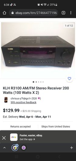KLH receiver With Turn Table