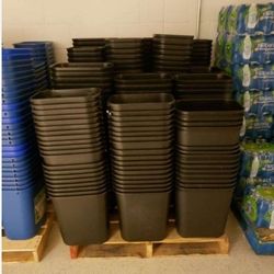BLACK OFFICE TRASH CANS $4 EACH
