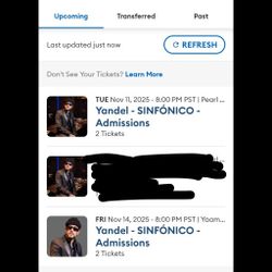 Yandel Sinfonico Tour Floor Seat