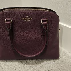 Kate Spade Burgundy Purse, Like New