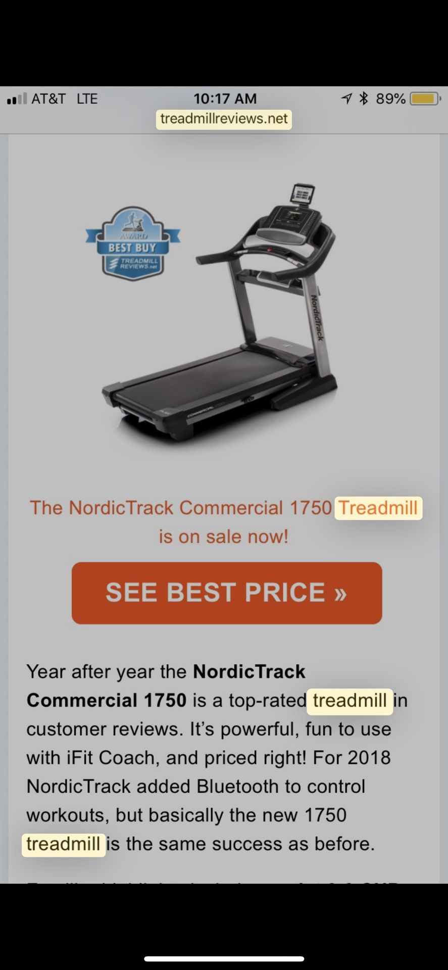 Treadmill  