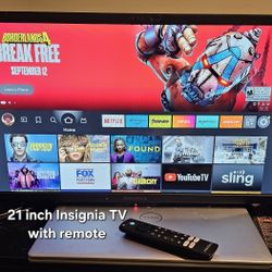 20" TV with remote