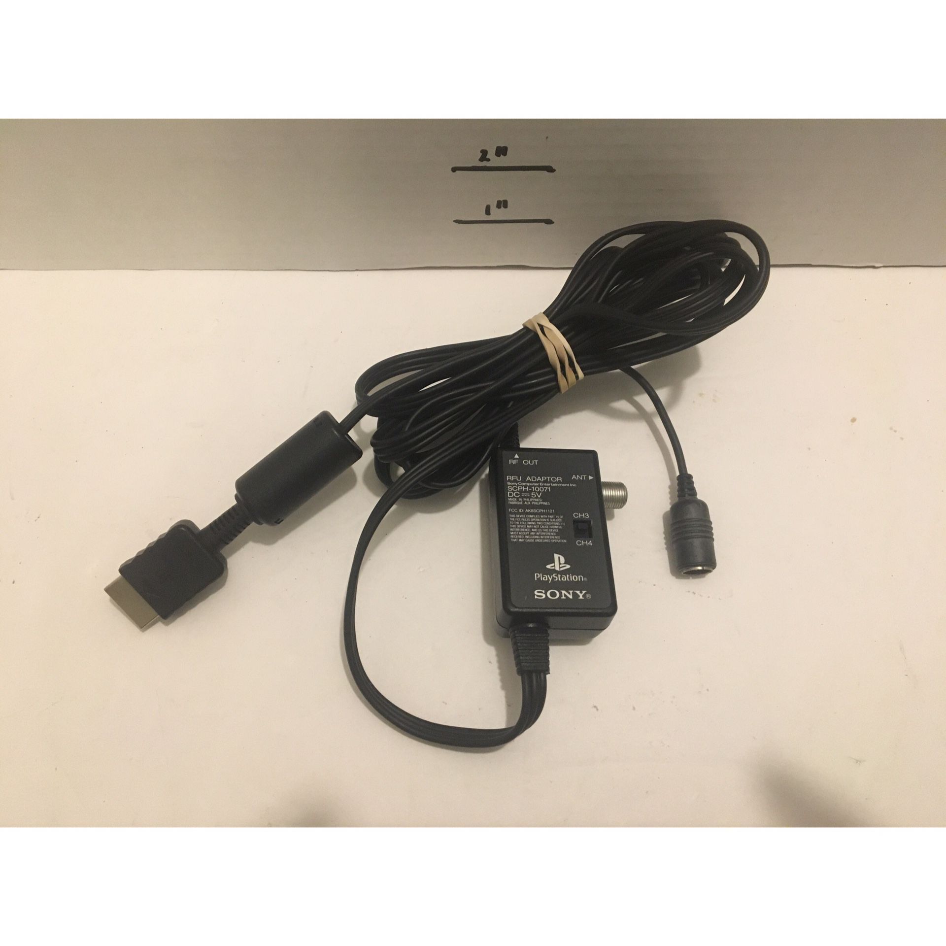 Vintage Sony Brand RFU Adapter For PS1 PS2 model SCPH-10071