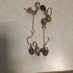 Joan Rivers Faberge 9 Eggs On A Necklace, 16”