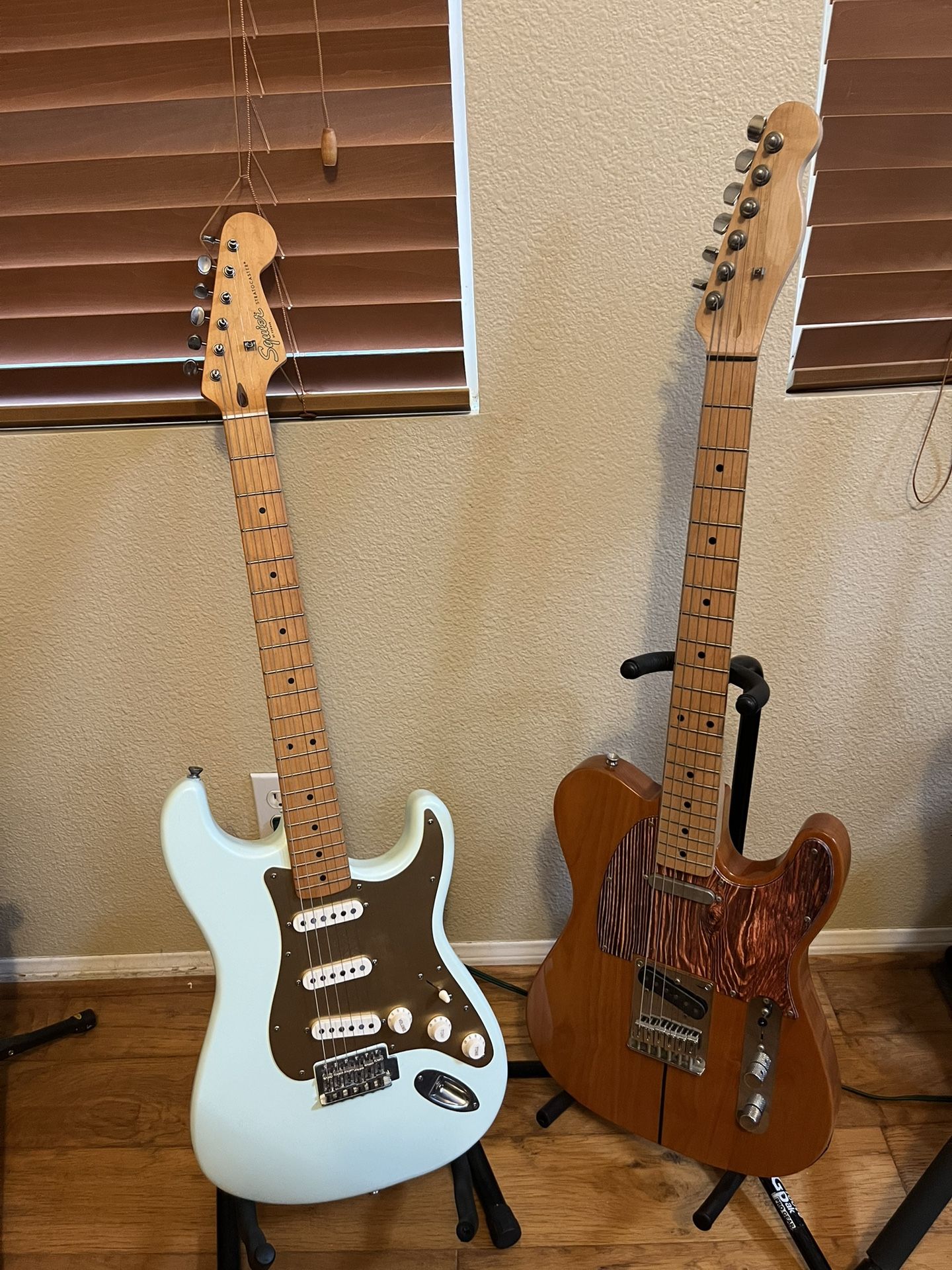 Squier Anniversary Stratocaster (Mint) And Squier Telecaster (Brand New/Upgraded)