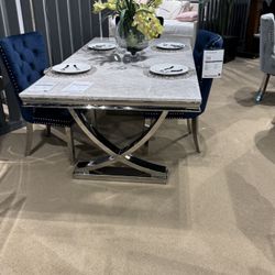 Marble Dining Table Set