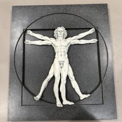 Da Vincci’s Vetruvian Man 3D Stone Wall Art