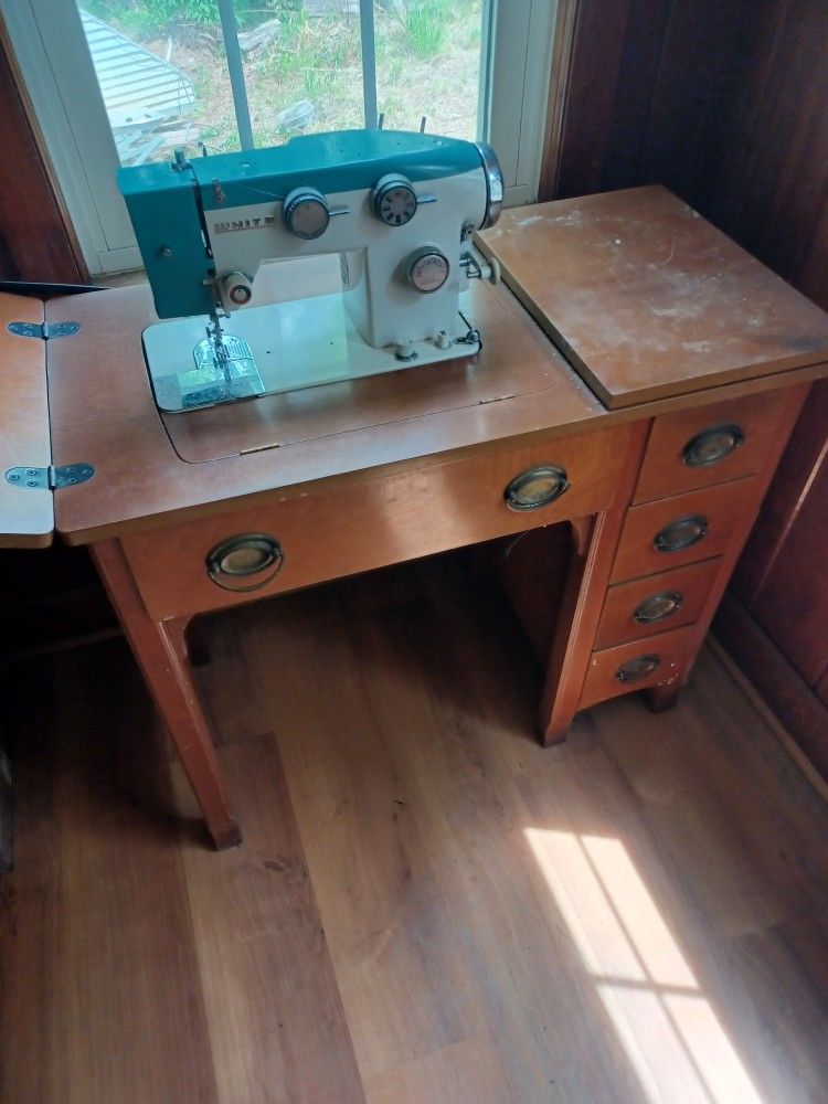 Antique Sewing Machine By White