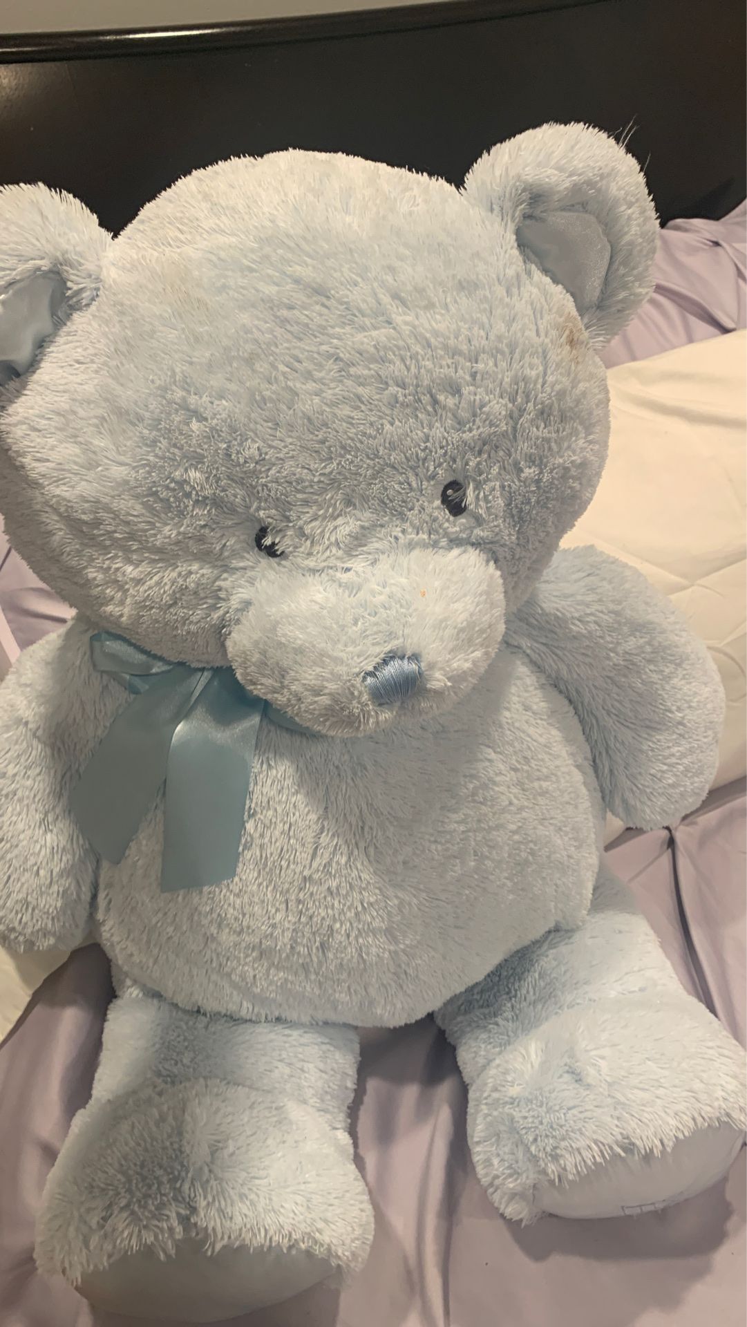 My first teddy blue bear stuffed animal