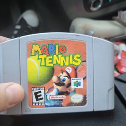 Nintendo 64 game authentic Mario Tennis works perfectly great condition.