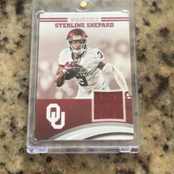 Sterling Shepherd college OU Card Patched
