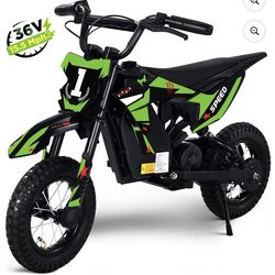 🔥Brand new🔥 36V Kids Electric Dirt Bike, 15.5 MPH High-Speed Electric Motorcycle Ride on Dirt Bike for Kids Aged 5-10, 133 LBS Max Load, 10-Mile Ran