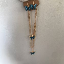 Butterfly Necklace Set 