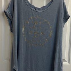 Brand New Ladies Slate Blue Top Size 1X