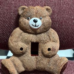 Teddy Bear Light Switch Cute Cover