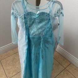 New Girls Disney Elsa Dress 5/6 