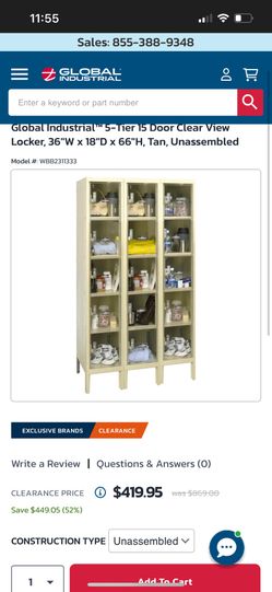 Global Clear View Lockers