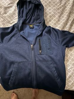 All for 20. Athletic Division Full-Zip Hoodie Navy Blue