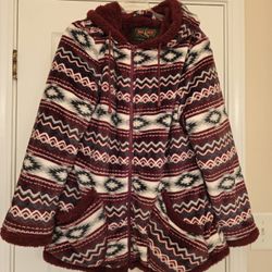 Trailer Ladies Smart Plush Sherpa Lined Hooded Jacket