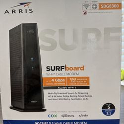 ARRIS.  SBG 8300 LCABLE. MODEM  / WIFI  5. 