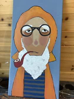Old Fisherman And Old Sailor Original Paintings