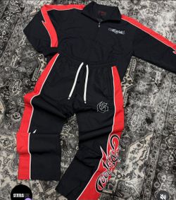 Godspeed tracksuit Red/Blk all sizes available full set only $120