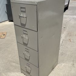 File Cabinet - 4 Drawer Large Standard Office File Storage. Comes From a Pet Free and Smoke Free Environment !!
