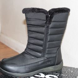 TOTES Jennifer black Womens Waterproof Snow Boots