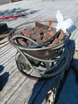 Propane gas fire ring fire place, burner