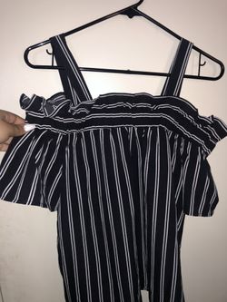 Off the shoulder Striped top
