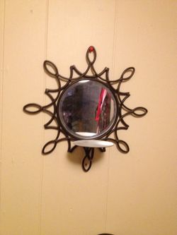 Wall decor candle holder