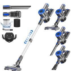 New-Cordless Vacuum Cleaner, Power Suction Stick Vacuum Cleaners with 2200 mAh Battery,8-in-1 Lightweight Self-Standing, 35 Mins Runtime for Home Hard