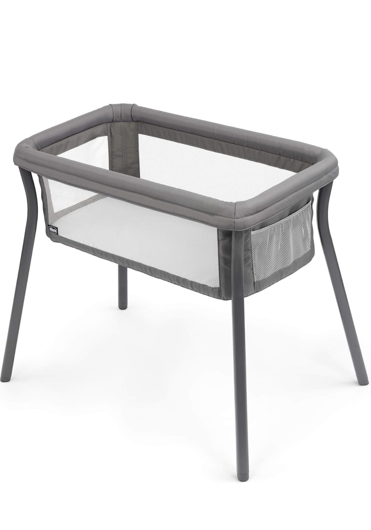 Chicco LullaGo® Anywhere Portable Bassinet, Lightweight, Space-Saving Baby Bassinet with Waterproof Mattress and Fitted Sheet, Travel Bassinet