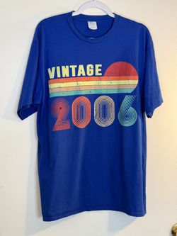 Blue Vintage 2006 T Shirt XL Men