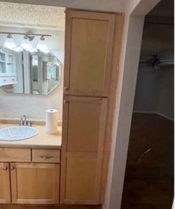 Bathroom Vanity With Linen Cabinet- 45”Lx22.5”Wx33”H