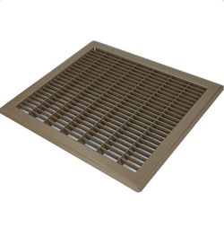 12" x 14" Floor Return Air Grille (Brown)