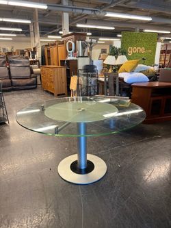 Round Glass Dining Table